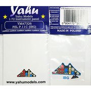 YMA7326 1/72 ディティールアップパーツ PZL P.11cガル翼戦闘機・着色計器板・IBG用 [プラモデル用パーツ]