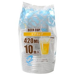 ビアカップ 420ml クリア 10個 SD-155