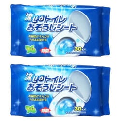 流せる トイレ おそうじ シート 30枚 2個セット QB-117N