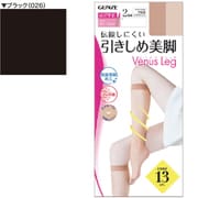 SPS841 ヴィーナスレッグ ショートストッキング 2足組 SL ブラック