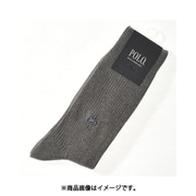 PL0122 POLO BCS メンズ カジュアル リブソックス 27~29cm グレー