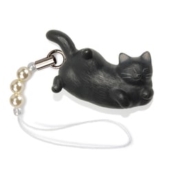 N-2505 [猫どん LadyCat vol.5 黒 ビーズストラップ]