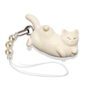 N-2506 [猫どん LadyCat vol.5 白 ビーズストラップ]