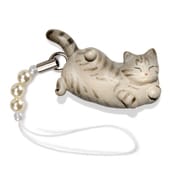 N-2507 [猫どん LadyCat vol.5 サバトラ ビーズストラップ]