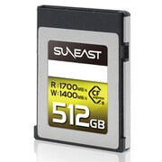 SUNEAST/512GB/Cfexpress/最大読込速度1700MB/s/最大書込速度1400MB/s/KIOXIA TLC/PCIe Gen3 X 2/Nikon/D6/Z7/Z6/S1/S1R/Canon EOS/EOS 1Dx MarkIII/EOS R5/EOS C300 MarkIII SE-CFXB512A1700