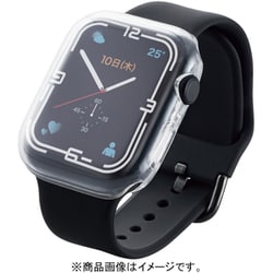 AW-21AFCUCR [アップルウォッチ カバー Apple Watch Series 9/8/7[45mm] フルカバー ソフト ケース 全面保護 液晶 側面 耐衝撃 傷・汚れ防止 クリア]