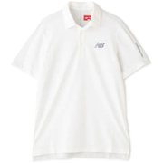 22SS 012-2168005-030-4 [ゴルフシャツ メンズ インターロックピケ×ハニカムカノコ 半袖 カラーシャツ サイズ：4 ホワイト]