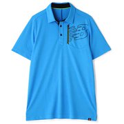 22SS 012-2168008-112-6 [ゴルフシャツ メンズ インターロックピケ 半袖 カラーシャツ サイズ：6 ブルー]