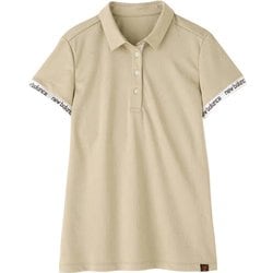 ニューバランスゴルフ ★レディース　ポロシャツ 　ベージュ ニューバランスゴルフ NB 【涼感UV】メッシュ衿半袖ポロシャツ