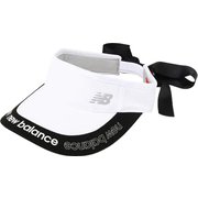 22SS 012-2187504-030-FR [クローズドメッシュ ロングブリム りぼん バイザー レディース ホワイト]