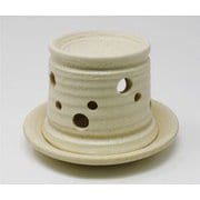 瀬戸焼き 茶香炉 白 ティーキャンドル1個付属 KIR-005W