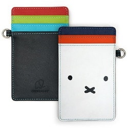 MY13274 [mywalit×miffy カードホルダー ブラックペース]