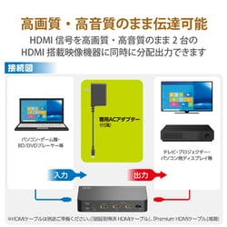 ヨドバシ.com - エレコム ELECOM VSP-HDP12BK [HDMI分配器 4K60P対応 1