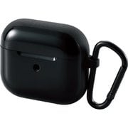 AVA-AP3TSBK [AirPods（第3世代）対応 ケース カバー タフスリム カラビナ付 ワイヤレス・MagSafe充電可 ブラック]