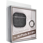 rienda GLOSSINESS CASE/グリッター/ブラック AirPods（第3世代）用 MD-75005-1