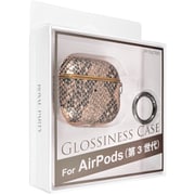 ROYALPARTY GLOSSINESS CASE/パイソン/グロスブラウン AirPods(第3世代)用 MD-75006-3