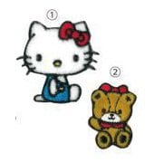 HK1012 ハローキティ 2Pアイロンパッチ ハローキテ/タイニーチャム [キャラクターグッズ]