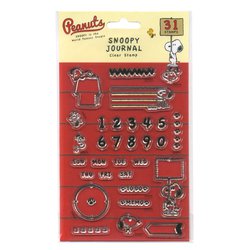 スヌーピークリアスタンプシート001 SNOOPY JOURNAL 2209-001