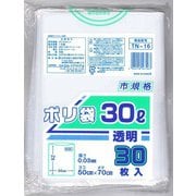 透明ポリ袋 30L 30P TN-16
