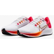 ウィメンズ エア ズーム ペガサス 38 DQ5038 100 WHITE/METALLIC GOLD-SIREN RED 25.5cm [ランニングシューズ レディース]