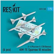 72-0320 1/72 ディティールアップパーツ AIM-7E スパローIII ミサイル 4個入り [プラモデル用パーツ]