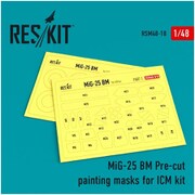 M48-0018 1/48  MiG-25BM 両面塗装マスクシール （ICM用） [プラモデル用品]