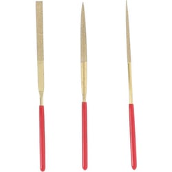 チタン コーティング ダイヤモンドヤスリ 3本組 140mm
