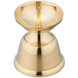 10T063-10 [仏具 燭台 真鍮 ローソク立て ダルマ]