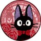 魔女の宅急便 ジジ とけいとう チェアパッド ピンク