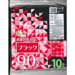 TF 黒ポリ袋 90L 10P TF-90