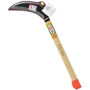 鋼付 両刃 竹切・木 鎌 180mm オレンジ柄