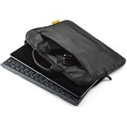 Surface Pro 第11世代/10/9/8/X 13インチ用 パソコンケース ダブルファスナー ハンドル付 ポケット付 起毛素材 ブラック TB-MSP8IBHBK