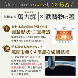 ヨドバシ.com - モラトゥーラ MOLATURA best pot（ベストポット） 16cm 土鍋 1.5合 インディゴブルー BP16-IB  通販【全品無料配達】