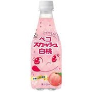 ペコスカッシュ 白桃 410ml×24本 [炭酸飲料]