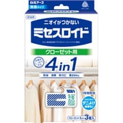 ミセスロイド クローゼット用 3個入 1年防虫 [衣類用防虫剤 消臭 防カビ 黄ばみ防止 無香]