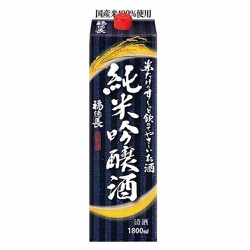 米だけのす～っと飲めてやさしいお酒 純米吟醸 パック 15-16度 1800ml [日本酒]