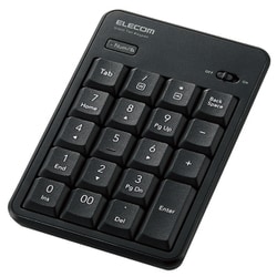 Bluetooth静音テンキーパッド抗菌 ブラック TK-TBM023SKBK
