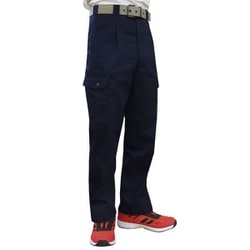 7661 綿混ワンタックカーゴパンツ ネイビー 95cm オールシーズン