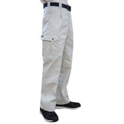 7661 綿混ワンタックカーゴパンツ シルバーグレー 82cm オールシーズン