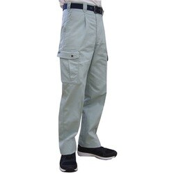 7661 綿混ワンタックカーゴパンツ アースグリーン 88cm オールシーズン