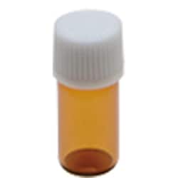 フレーバーライフ 遮光瓶 ドロッパーなし（茶色 白cap） 1mL