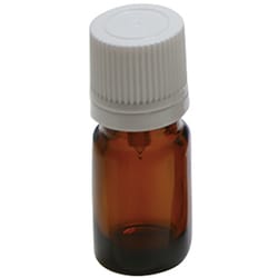 フレーバーライフ 遮光瓶 ドロッパー付（茶色 白cap） 5mL