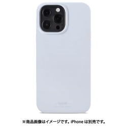15278 [ソフトタッチ iPhone 13 Pro MAX 用シリコンケース シエラブルー]