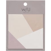 w/U スクエア付箋 ブラウン WU-FSTL-1