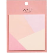 w/U スクエア付箋 ピンク WU-FSTL-2
