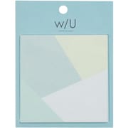 w/U スクエア付箋 ブルー WU-FSTL-3