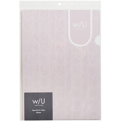 w/U A4 紙製ファイル ブラウン WU-KFL-1