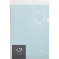w/U A4 紙製ファイル ブルー WU-KFL-3