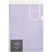 w/U A4 紙製ファイル ラベンダー WU-KFL-4