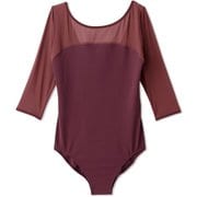 ダンスキンプレミアムレオタード DANSKIN PREMIUM LEOTARD DA122100 ブラックベリー(KB) Lサイズ [フィットネス ヨガ シャツ レディース]